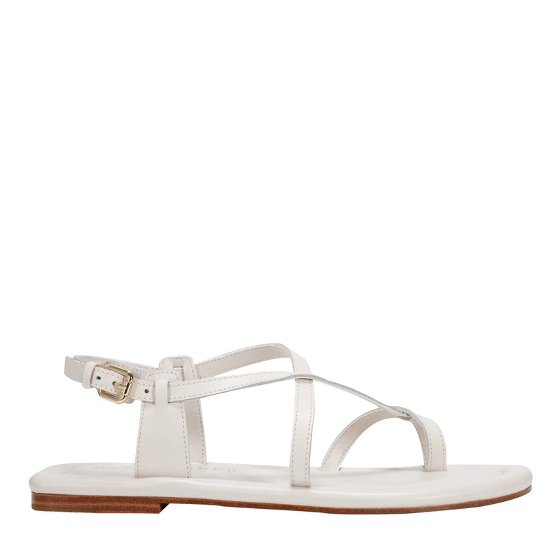 Gerty Strappy Leather Flat Sandal