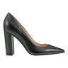 Abilene Leather Block Heel Pointy Toe Pump