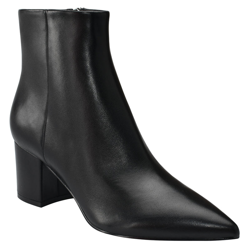 Jarli Pointy Leather Ankle Bootie