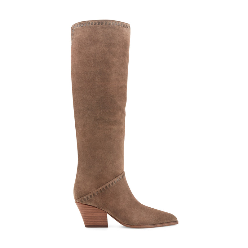 Tayla Block Heel Leather Boot