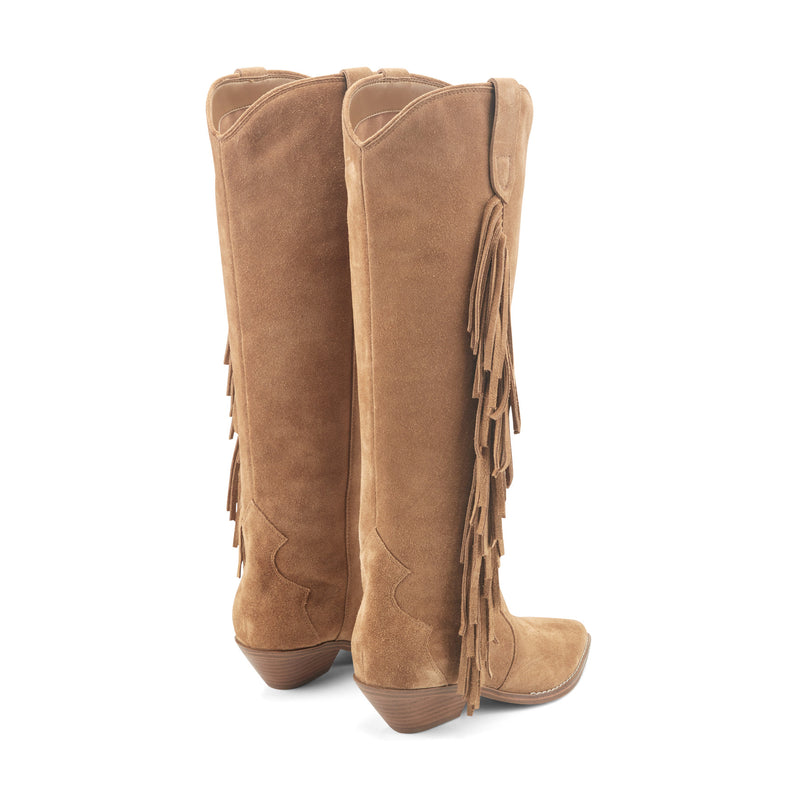 Anirey Leather Fringe Boot