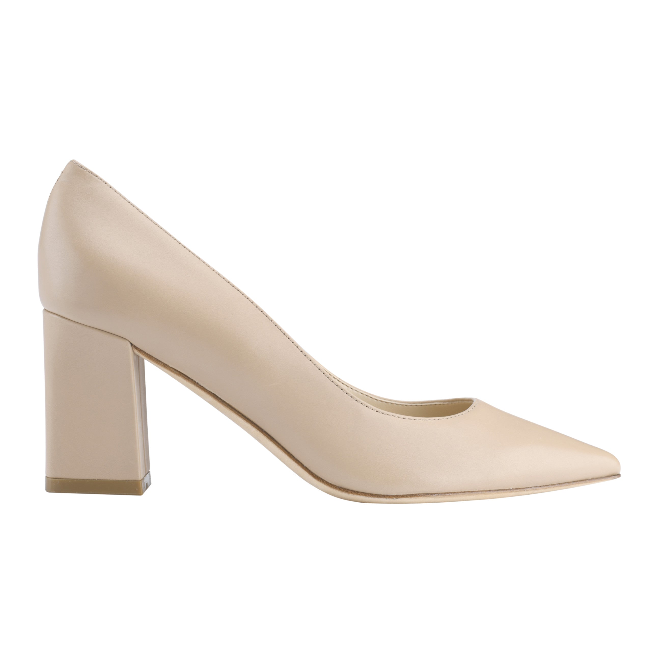 Zala Block Heel Pointy Toe Pump