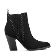 Alvira Leather Western Ankle Bootie