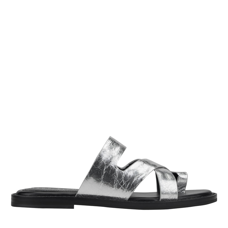 Genella Flat Leather Sandal