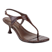 Pelysa Leather Heeled Thong Sandal