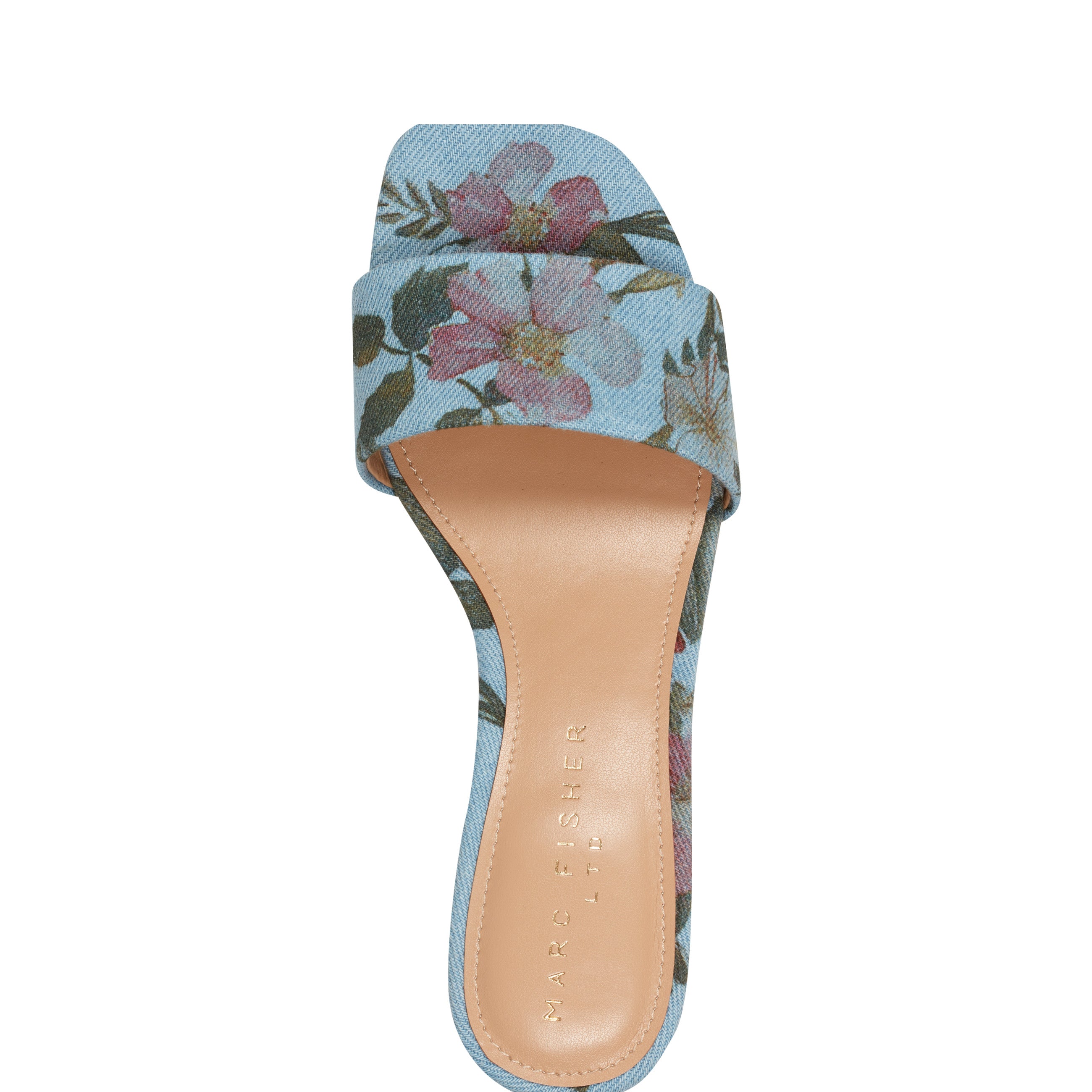 Women's Olysa Slide Dress Sandal Blue Marc Fisher Footwear