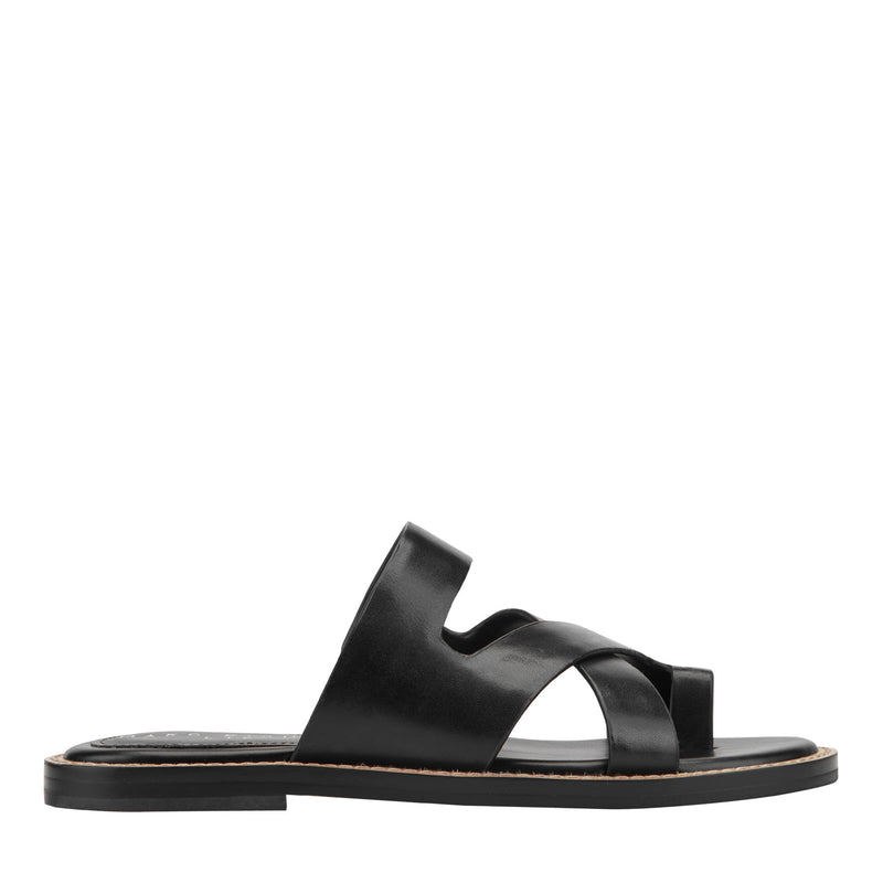 Genella Flat Leather Sandal