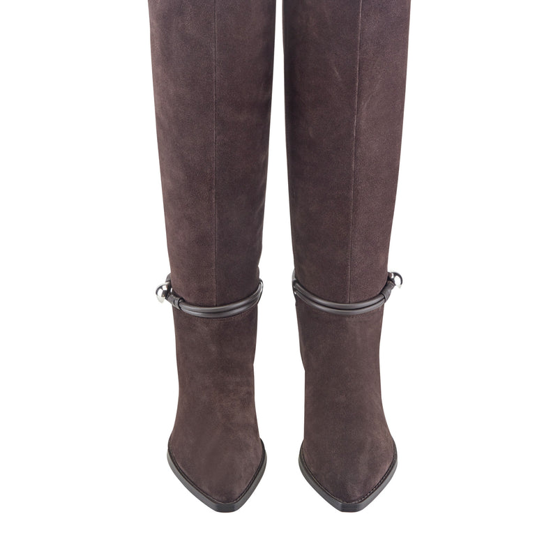 Ainsley Detailed Leather Boot