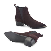 Yale Pointy Toe Chelsea Leather Bootie