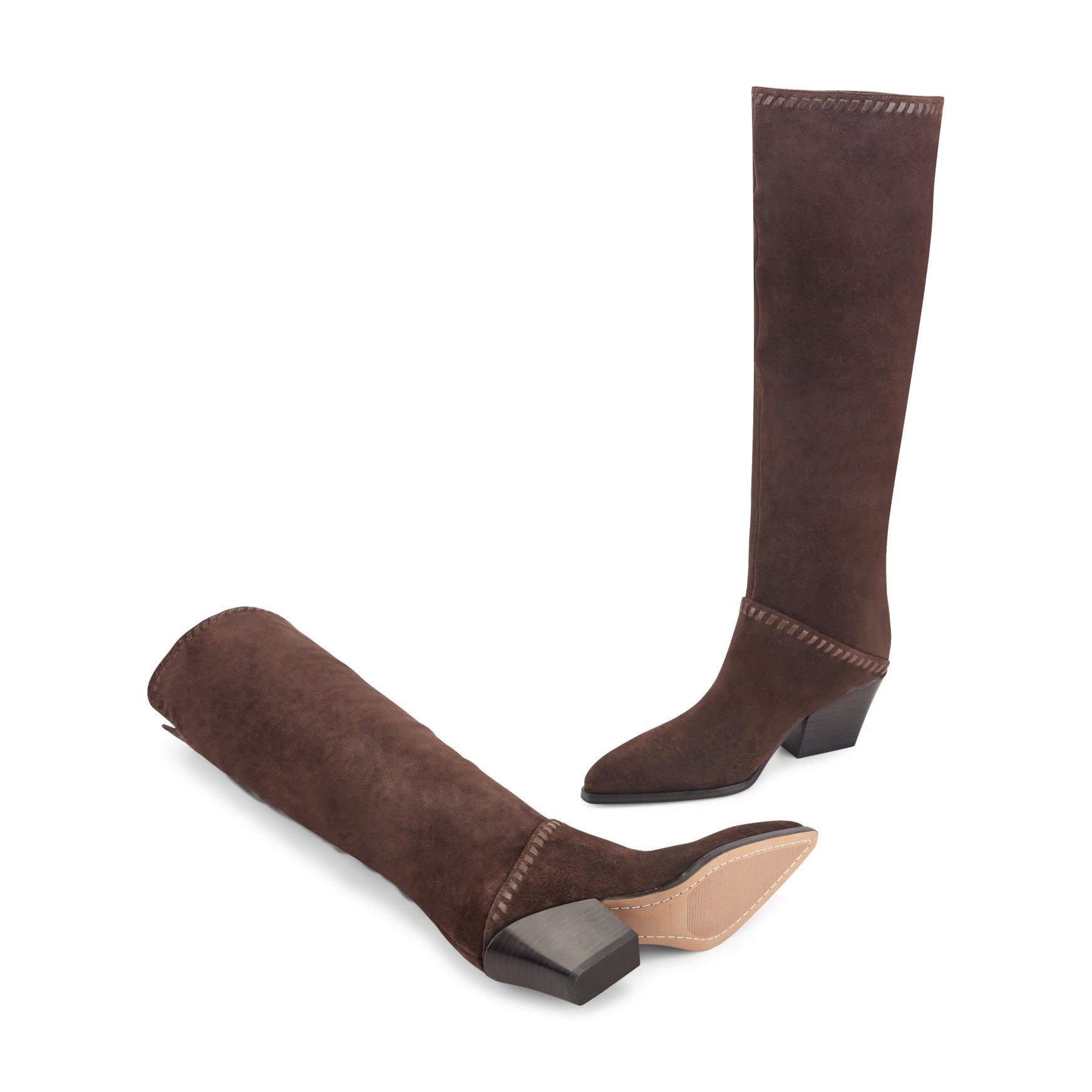 Tayla Block Heel Leather Boot