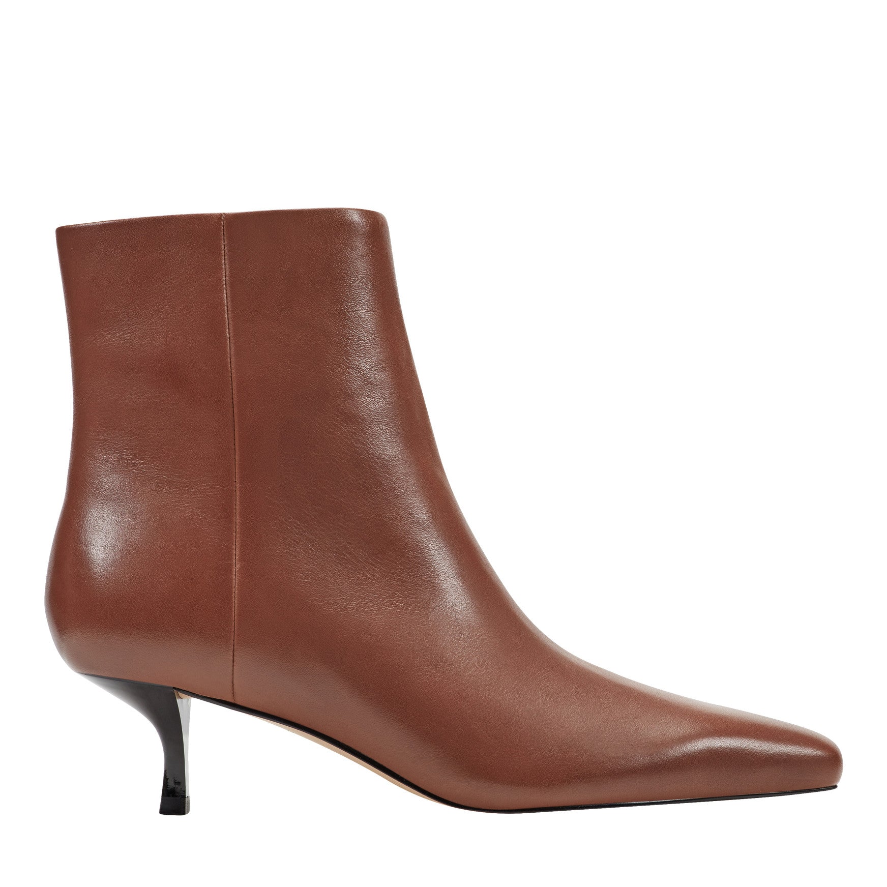 Kiona Kitten Heel Leather Ankle Bootie