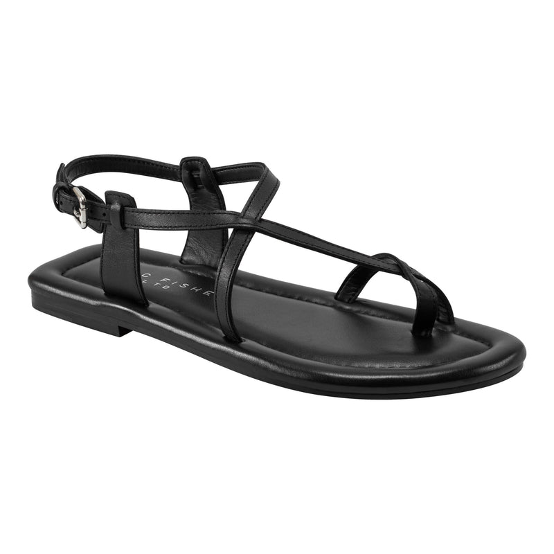 Gerty Strappy Leather Flat Sandal