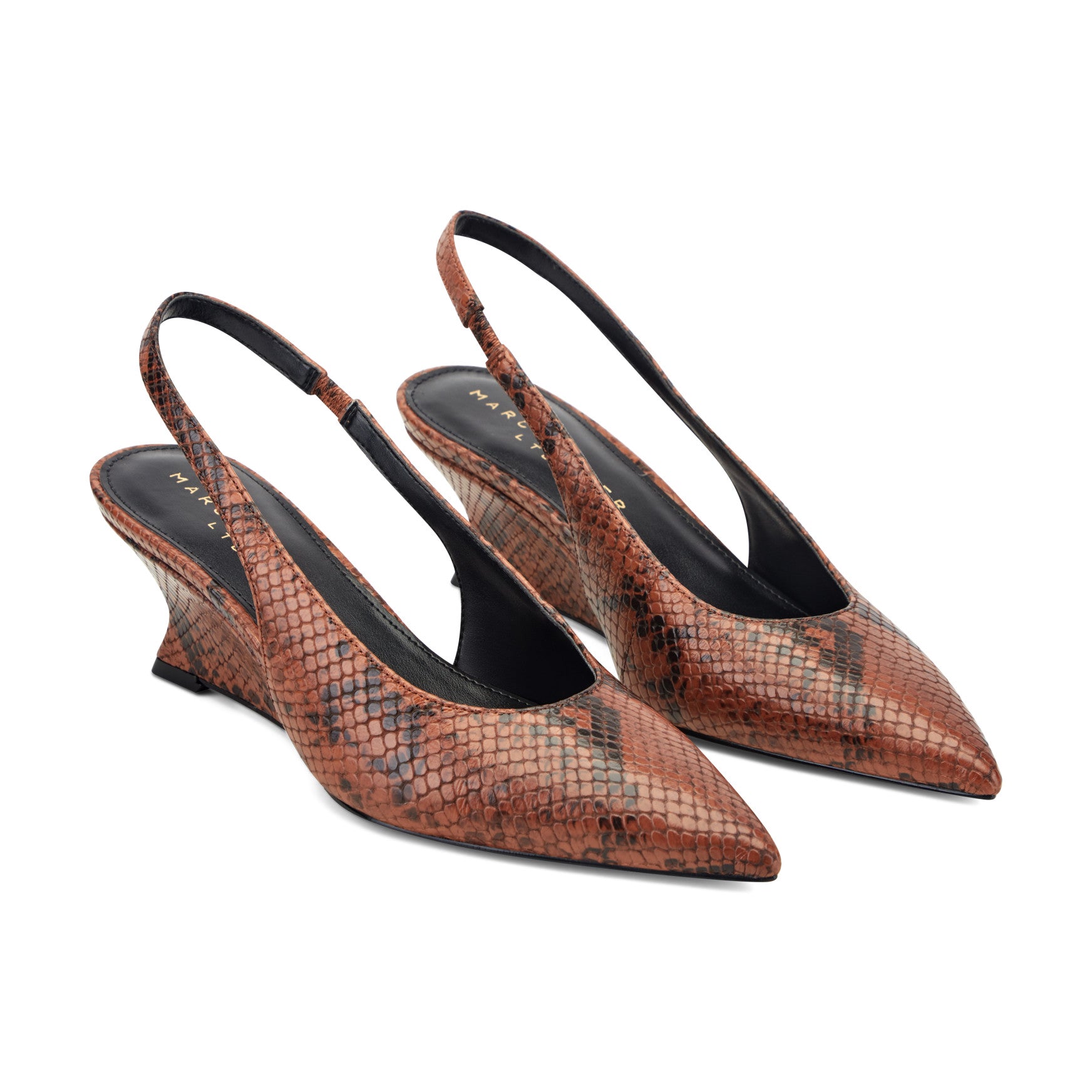 Taten Leather Wedge Slingback Pump