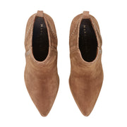 Alvira Leather Western Ankle Bootie