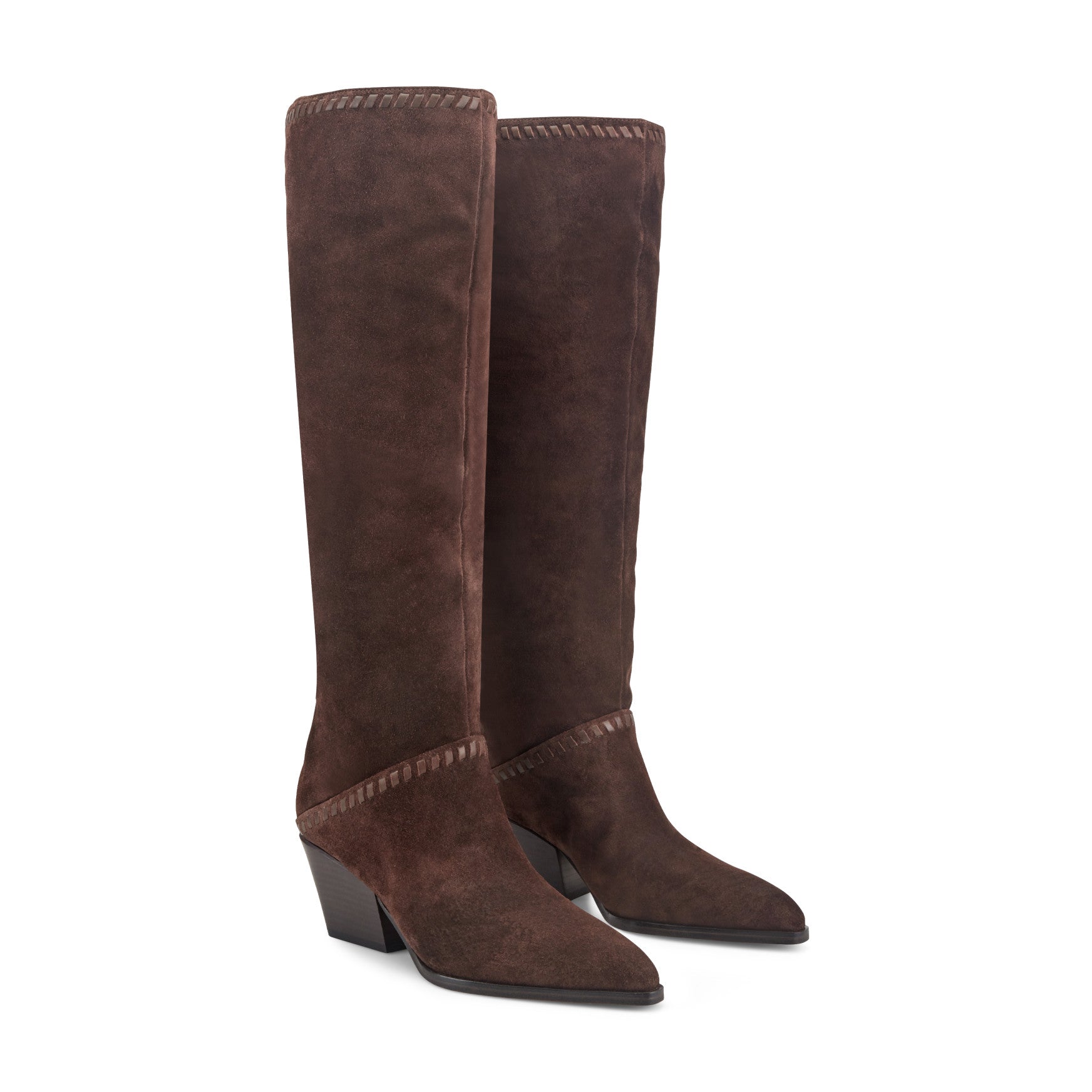 Tayla Block Heel Leather Boot