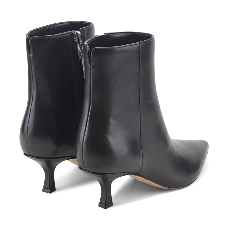 Francy Kitten Heel Leather Bootie