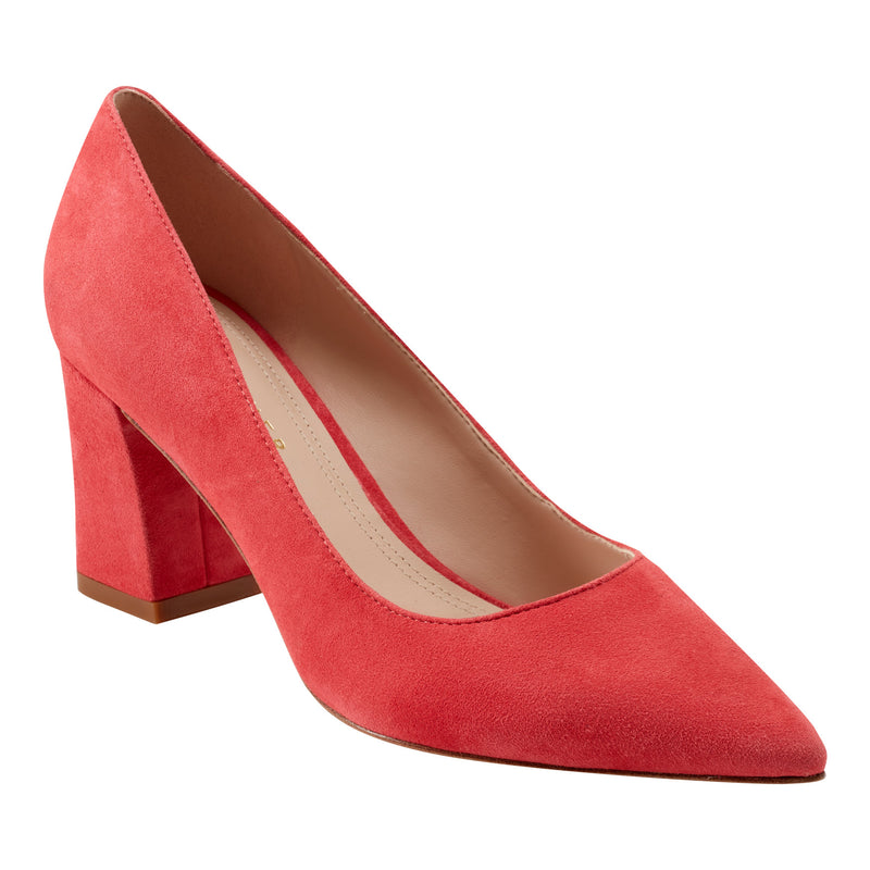 Zala Block Heel Pointy Toe Pump