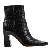 Novella Block Heel Leather Ankle Bootie