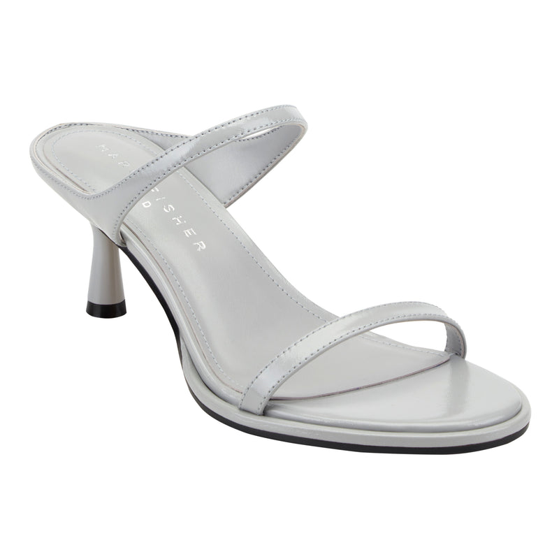 Alonde Leather Heeled Slide Sandal