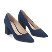 Zala Block Heel Pointy Toe Pump