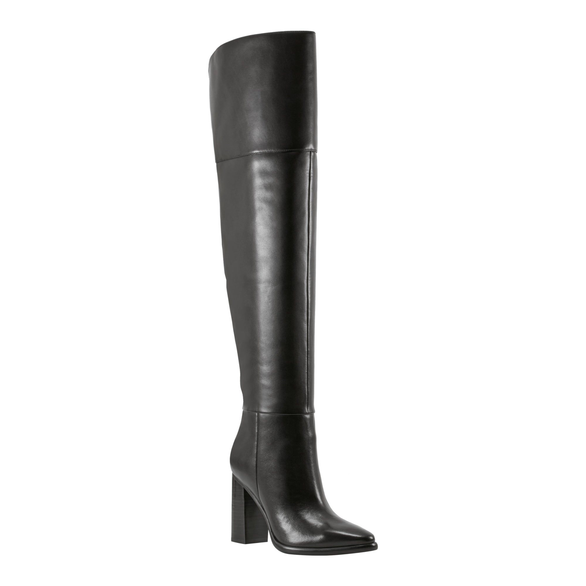 leather dress boots over the knee Buy Black Leather Premium Over The Knee Heeled Boots from Next USA