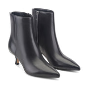 Francy Kitten Heel Leather Bootie