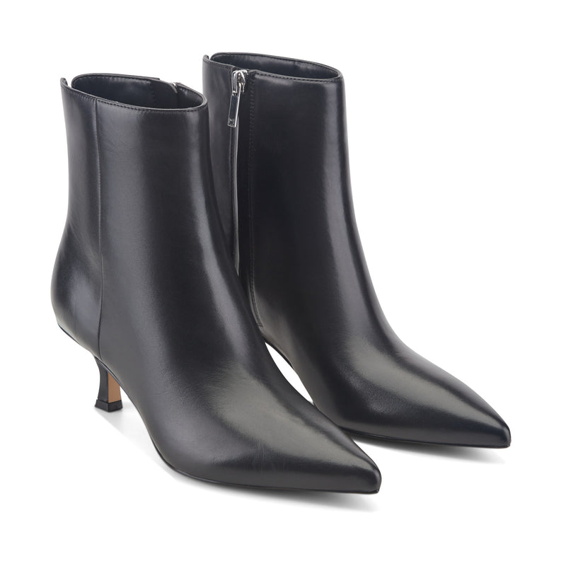 Francy Kitten Heel Leather Bootie