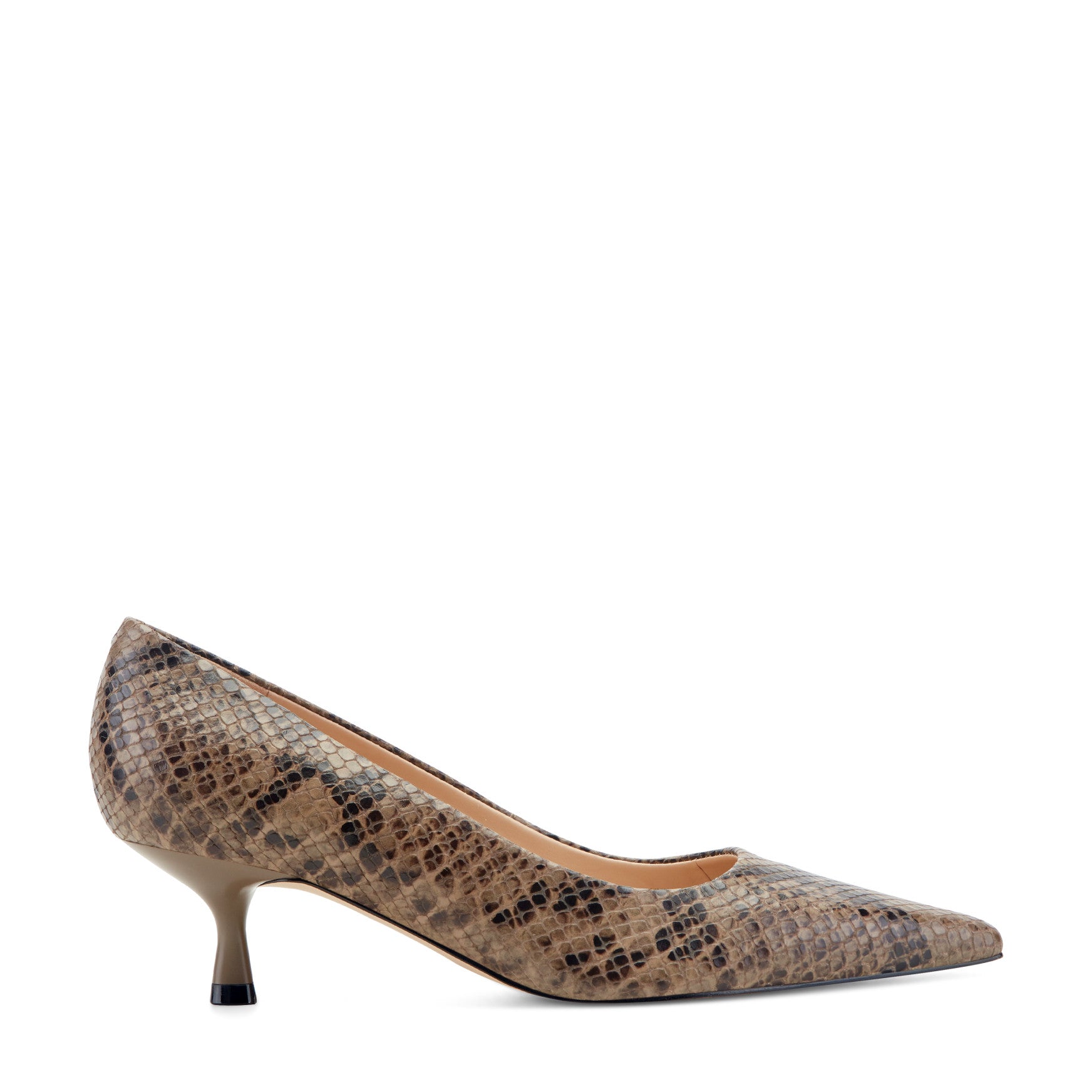 Calynna Leather Kitten Heel Pump