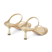 Alonde Leather Heeled Slide Sandal