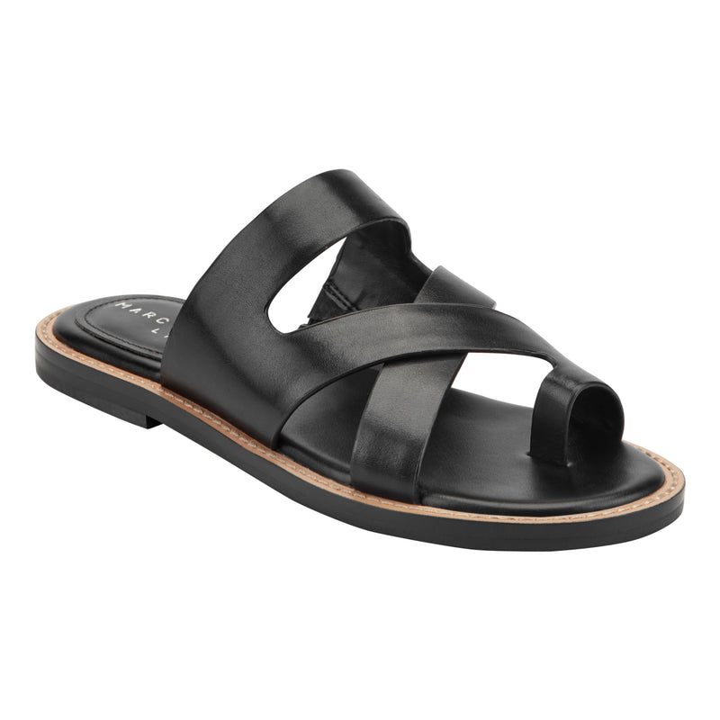 Genella Flat Leather Sandal
