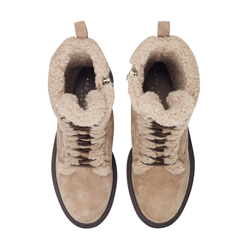 Braylee Leather Lace Up Bootie
