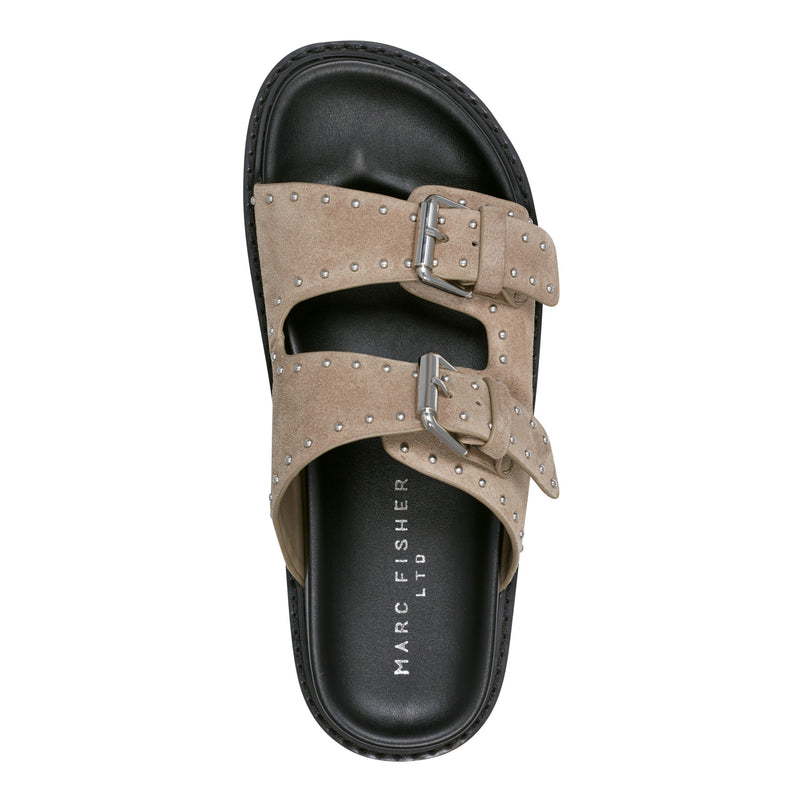 Agusta Studded Slide Sandal