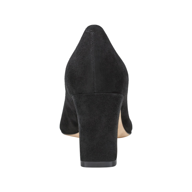 Zala Block Heel Pointy Toe Pump