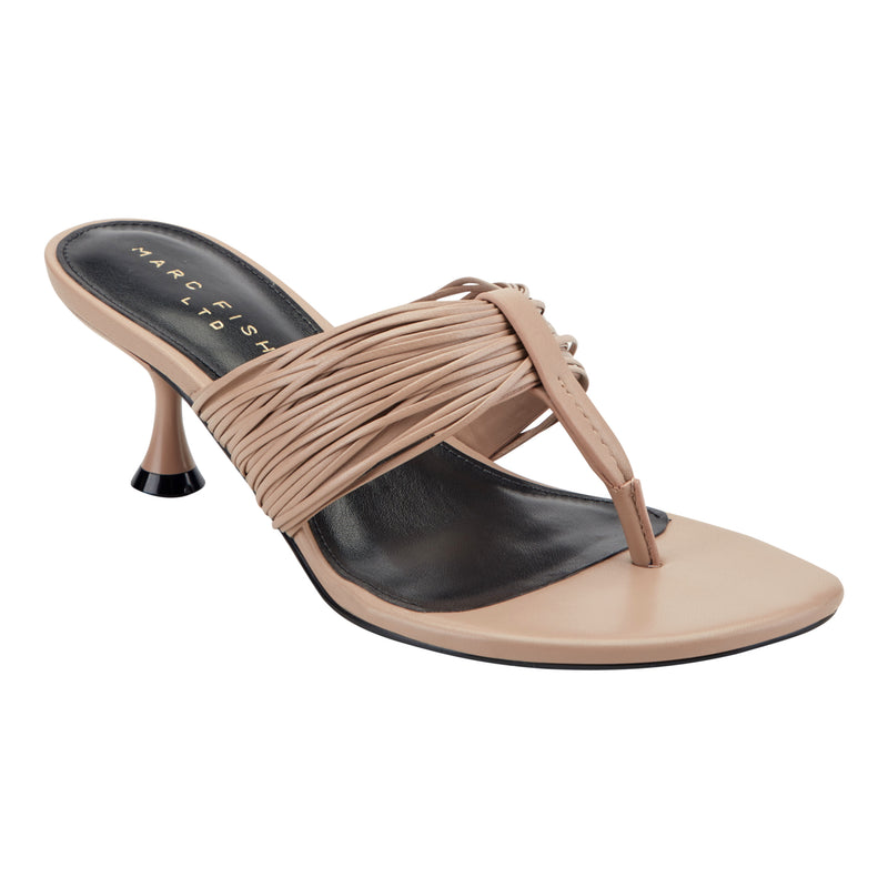 Pamilla Leather Heeled Thong Sandal