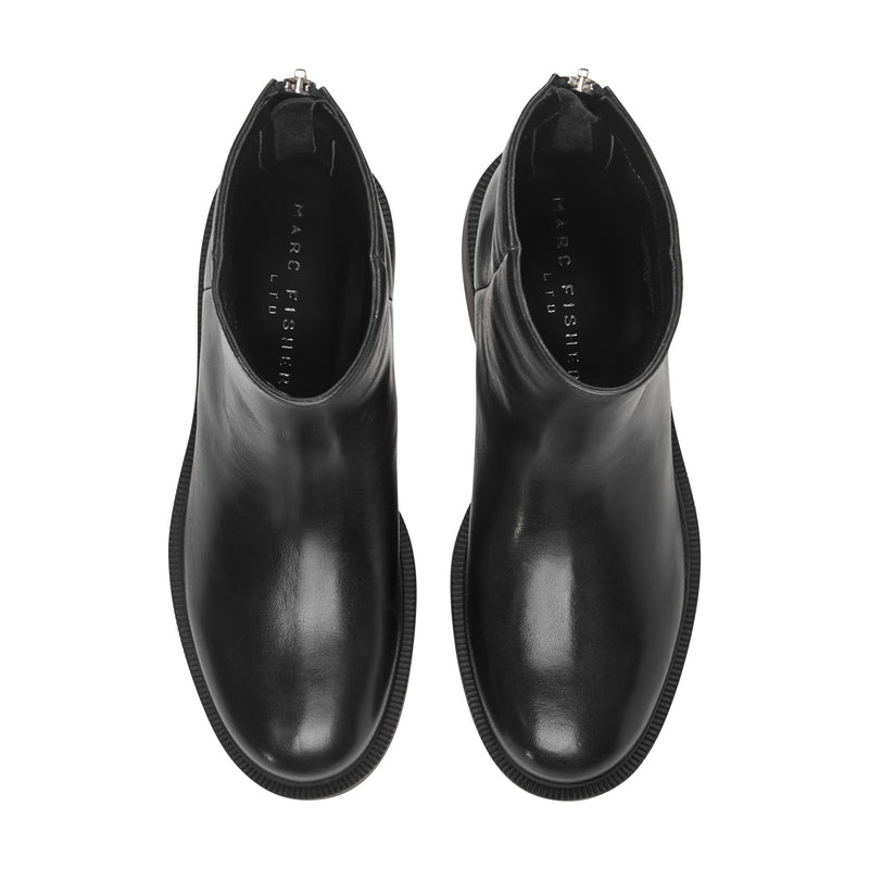 Shylina Leather Lug Sole Bootie