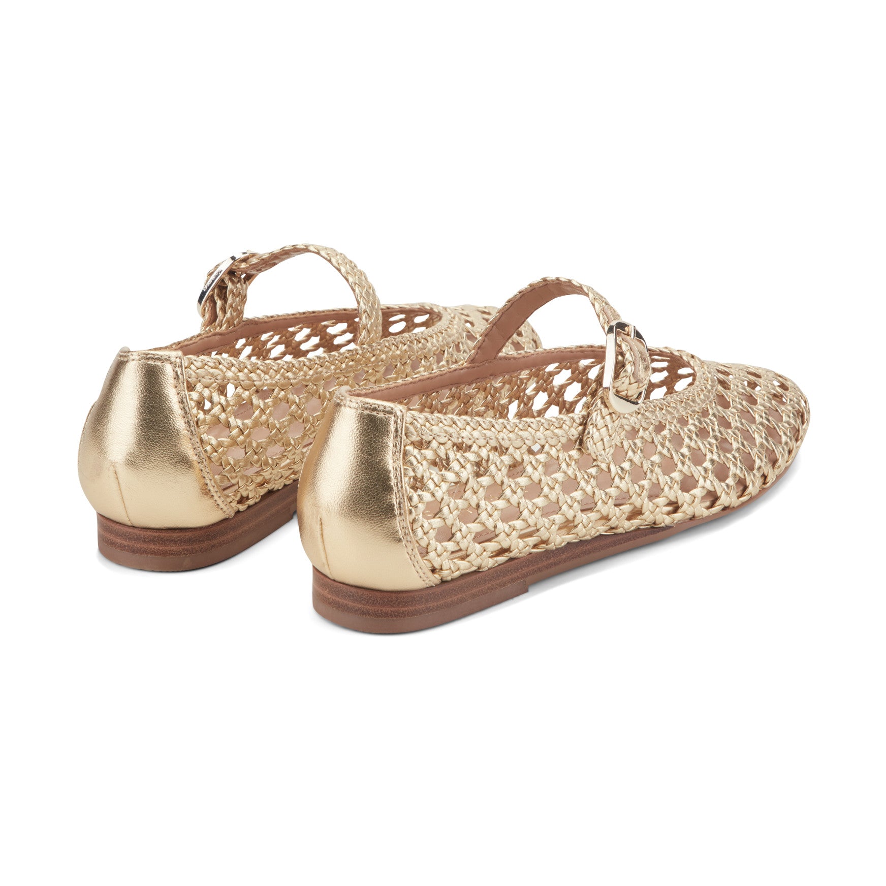 Evonna Woven Leather Mary Jane Ballet Flat