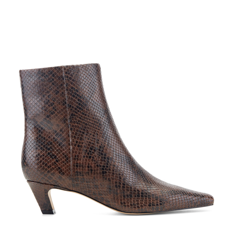 Danai Kitten Heel Leather Ankle Bootie