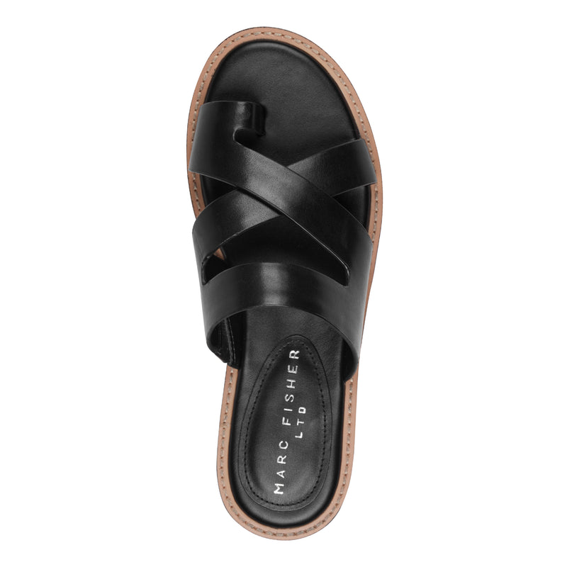 Genella Flat Leather Sandal