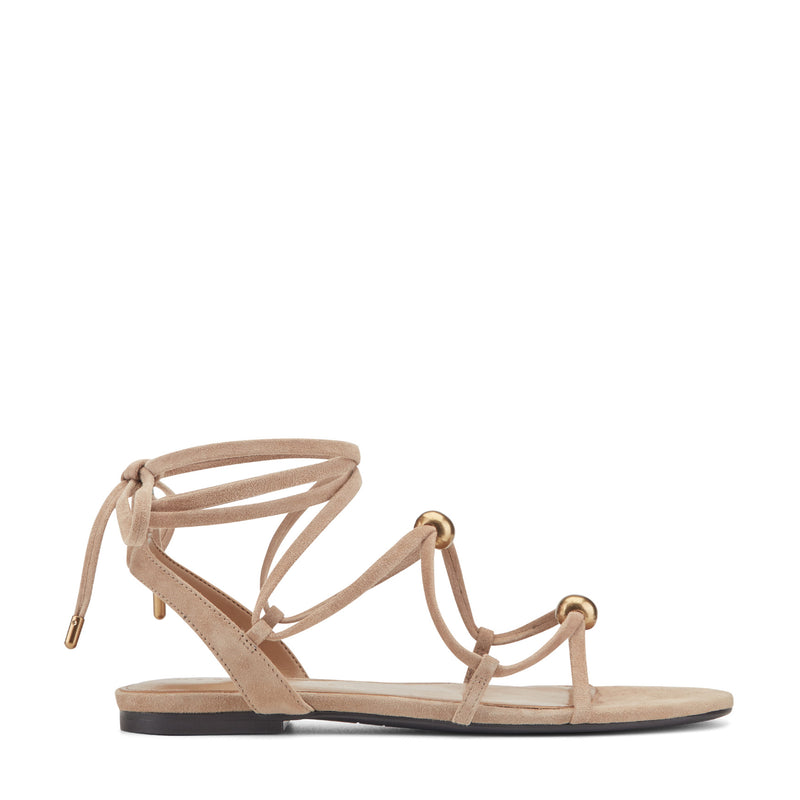Ellan Ankle Wrap Leather Sandal
