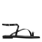 Gynnie Flat Leather Sandal