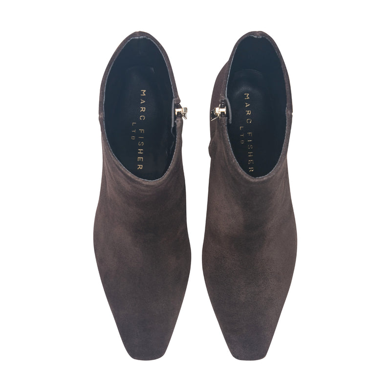 Danai Kitten Heel Leather Ankle Bootie