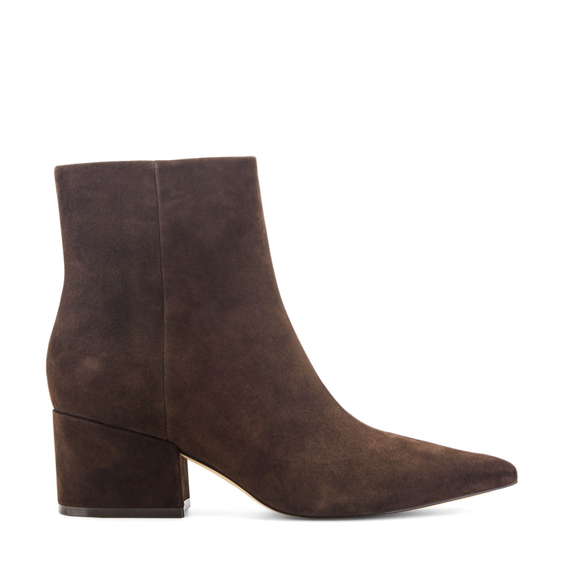 Alfie Block Heel Leather Ankle Bootie