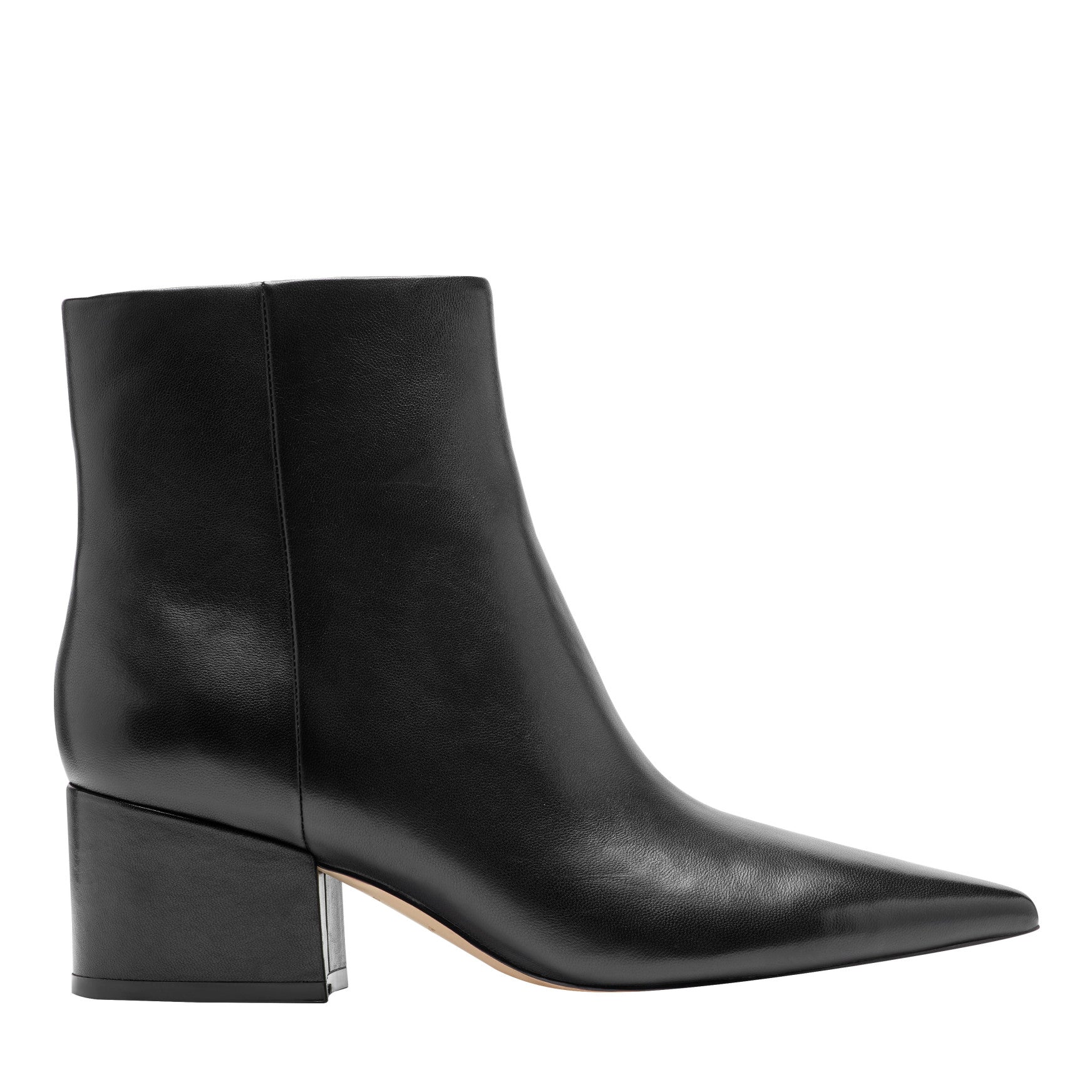 Alfie Block Heel Leather Ankle Bootie
