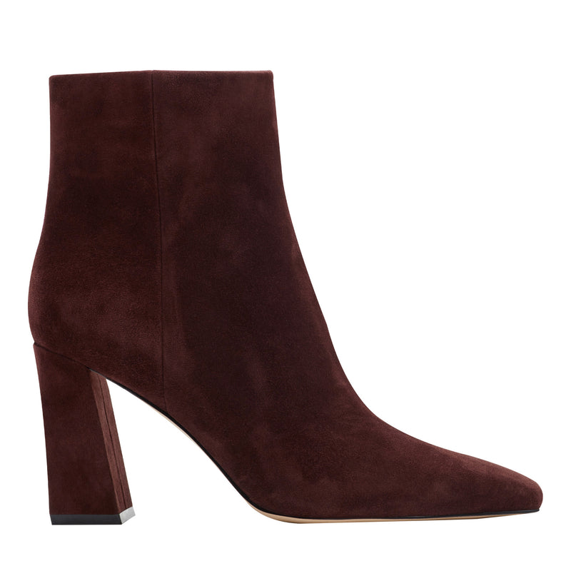 Novella Block Heel Leather Ankle Bootie