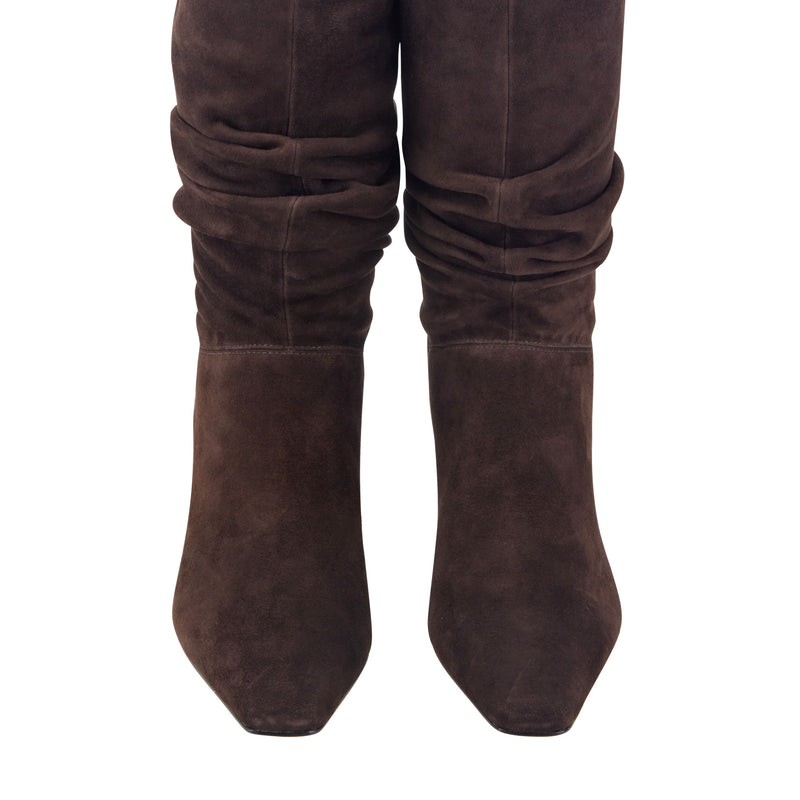 Dalores Leather Slouch Bootie