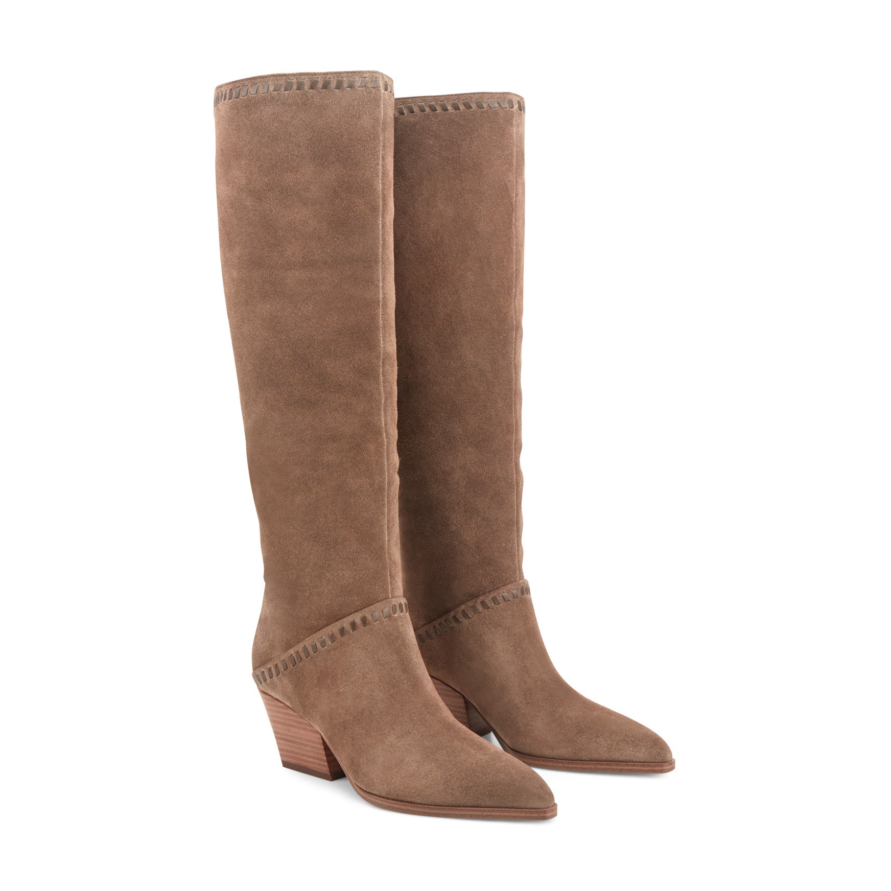 Tayla Block Heel Leather Boot