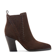 Alvira Leather Western Ankle Bootie