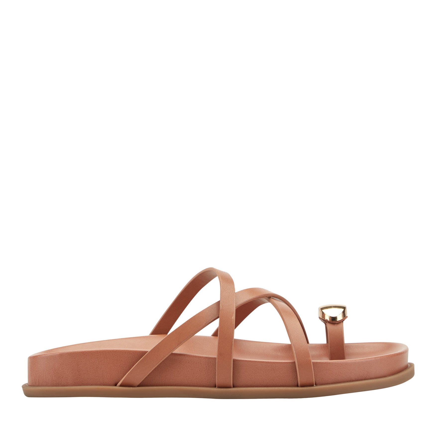 Braidey Strappy Flat Leather Sandal