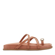 Braidey Strappy Flat Leather Sandal