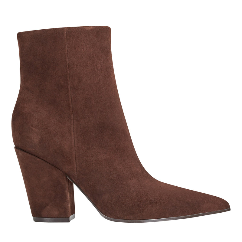 Elynna Block Heel Leather Bootie